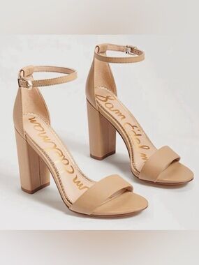 Sam Edelman Yaro Leather Heel Sandals